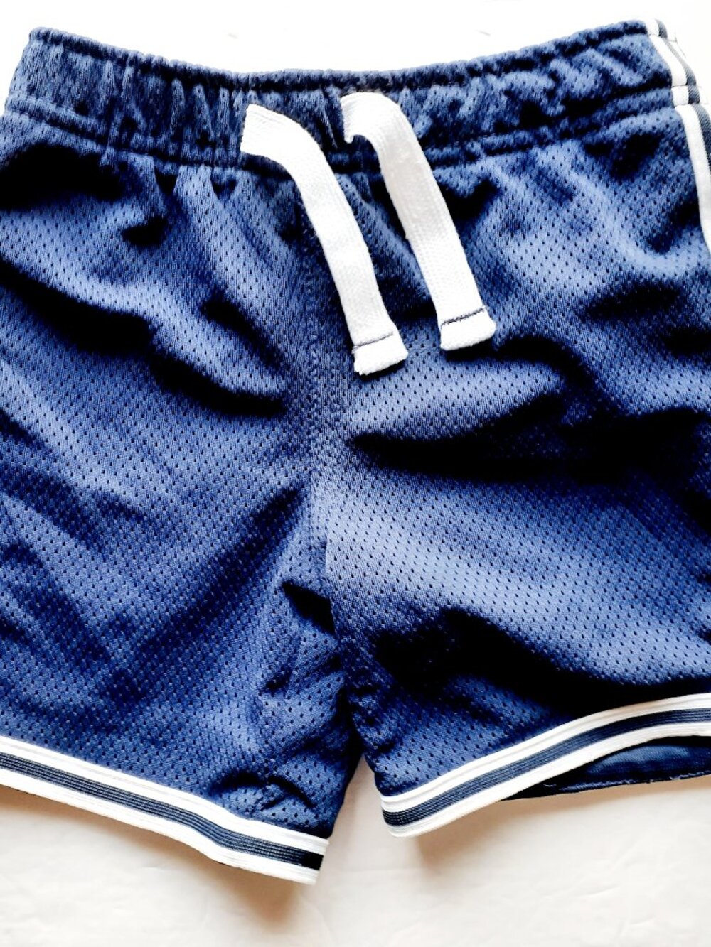 Carter's Boys Shorts Navy Gym Athletic Mesh Elastic Waist 18 Months